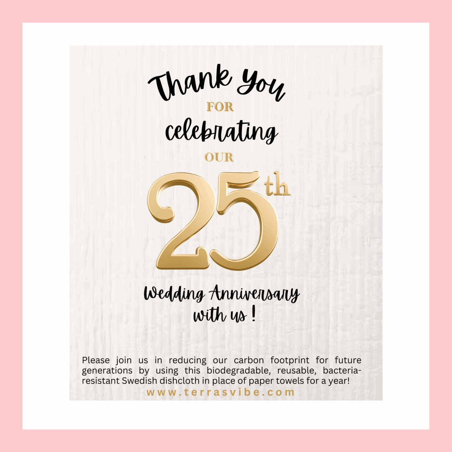 ANNIVERSARY PARTY FAVOUR ~ 25th or 50th Year