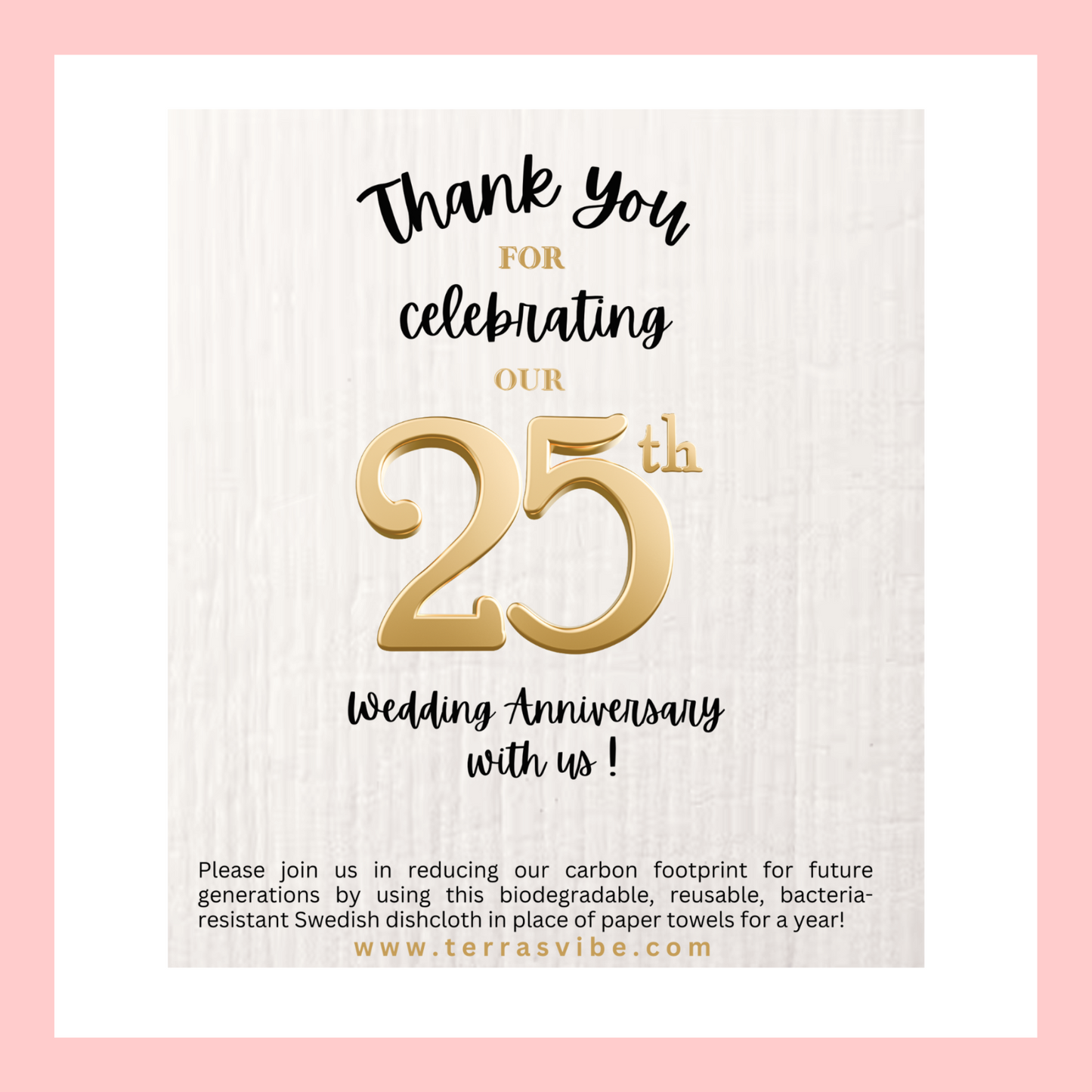 ANNIVERSARY PARTY FAVOR ~ 25th or 50th Year