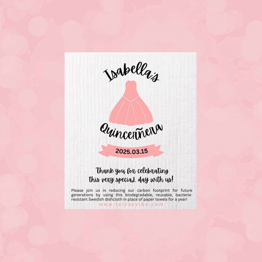 Eco-Friendly Swedish Dishcloth | Quinceanera | Terra's Vibe