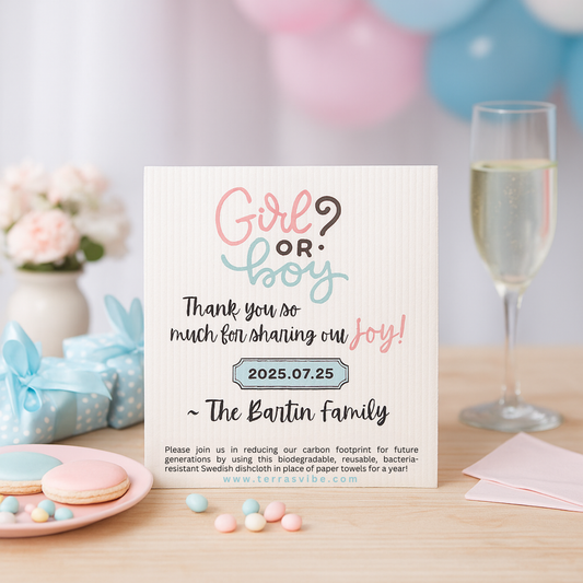 GENDER REVEAL PARTY FAVOR ~ PERSONALIZED