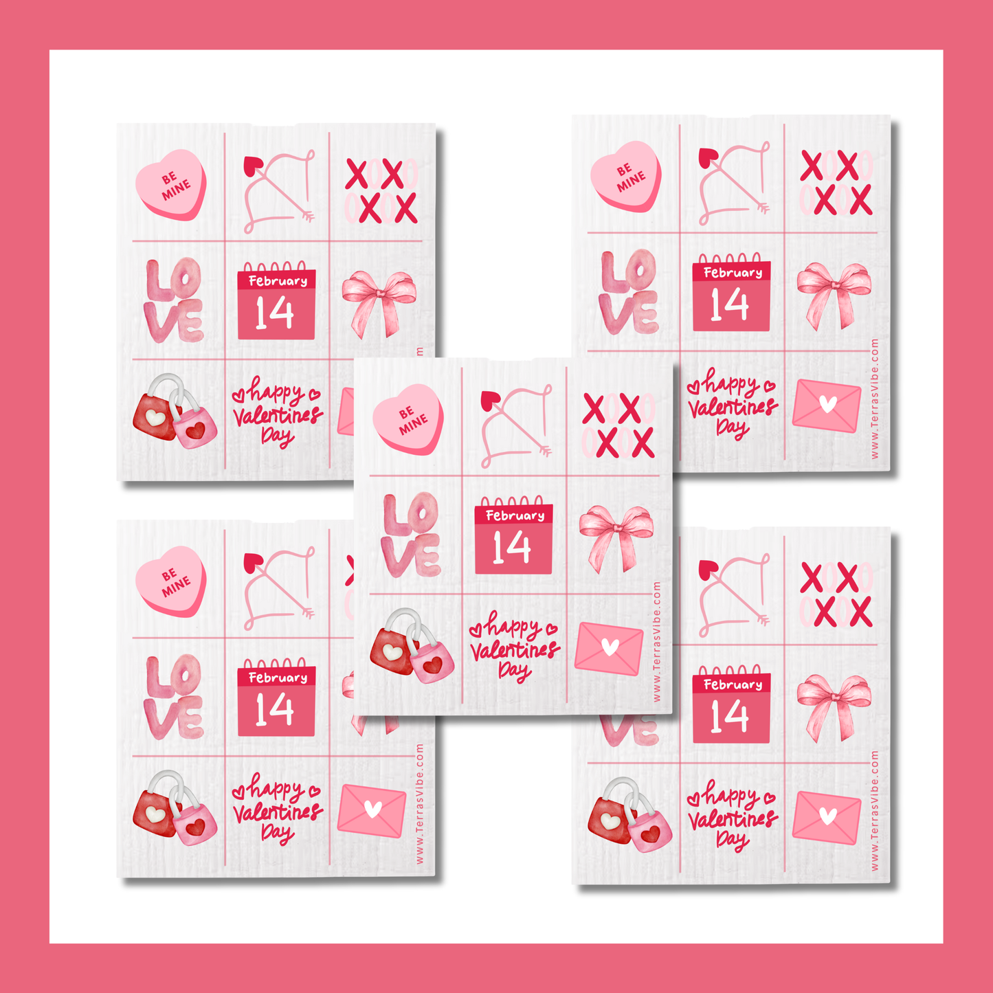 Eco Valentine’s gift Swedish dishcloth kitchen decor