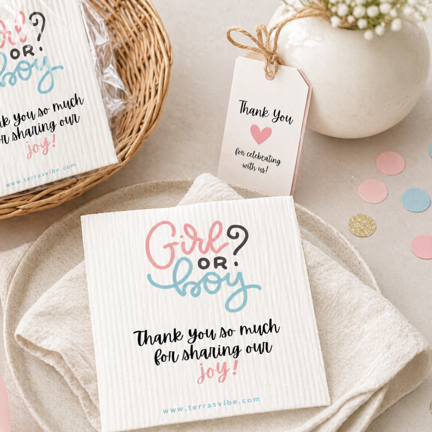 GENDER REVEAL PARTY FAVOR