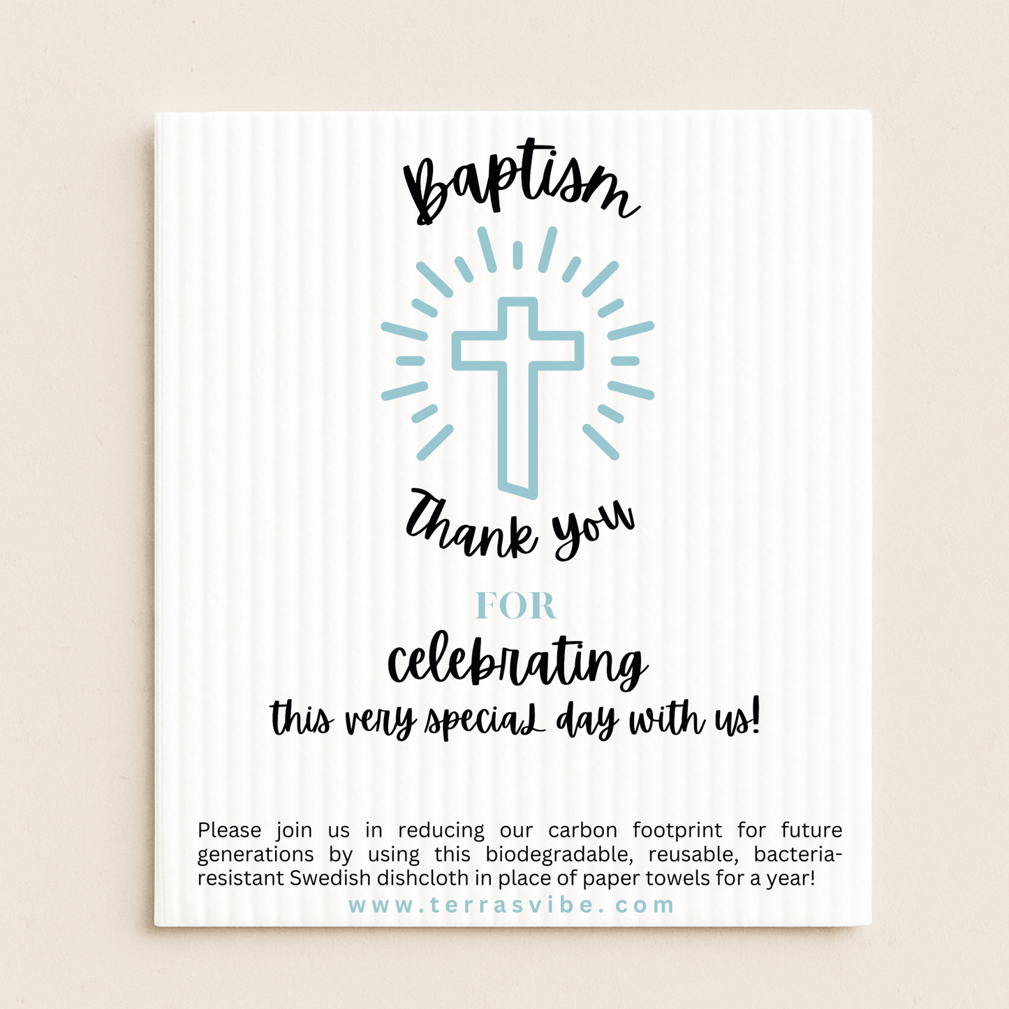 BAPTISM FAVOR - pink or blue