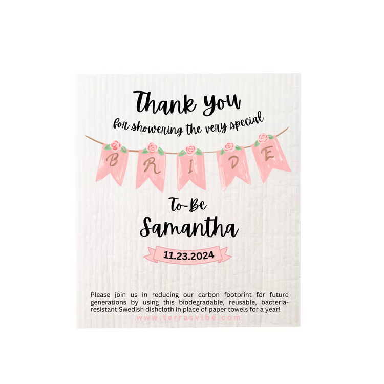 Personalized Party Favor Cloths