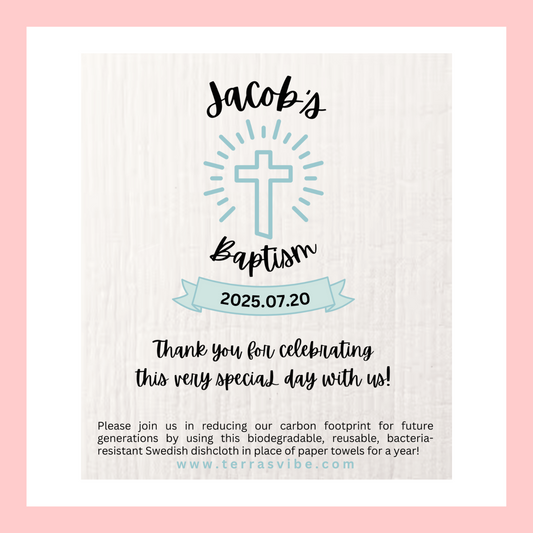 BAPTISM FAVOR ~ PERSONALIZED ~ [pink or blue]