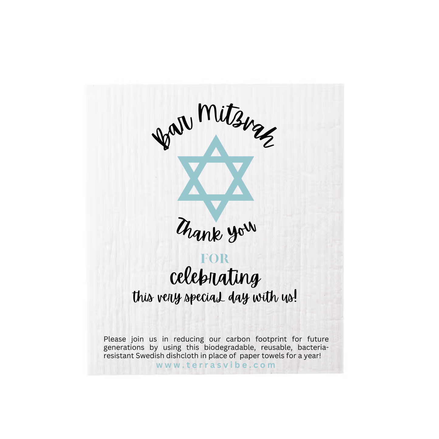 BAT or BAR MITZVAH FAVOR ~ [pink or blue]