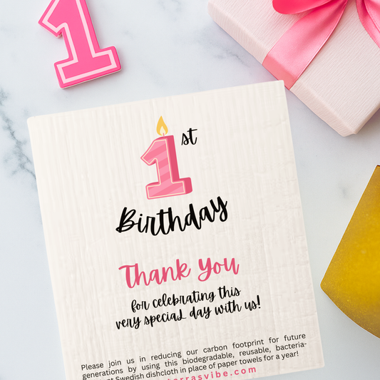 1st BIRTHDAY PARTY FAVOR ~ [pink or blue]