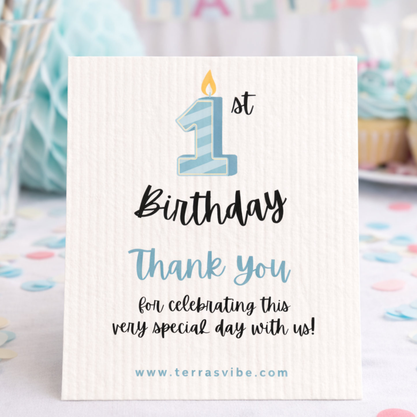 1st BIRTHDAY PARTY FAVOR - pink or blue