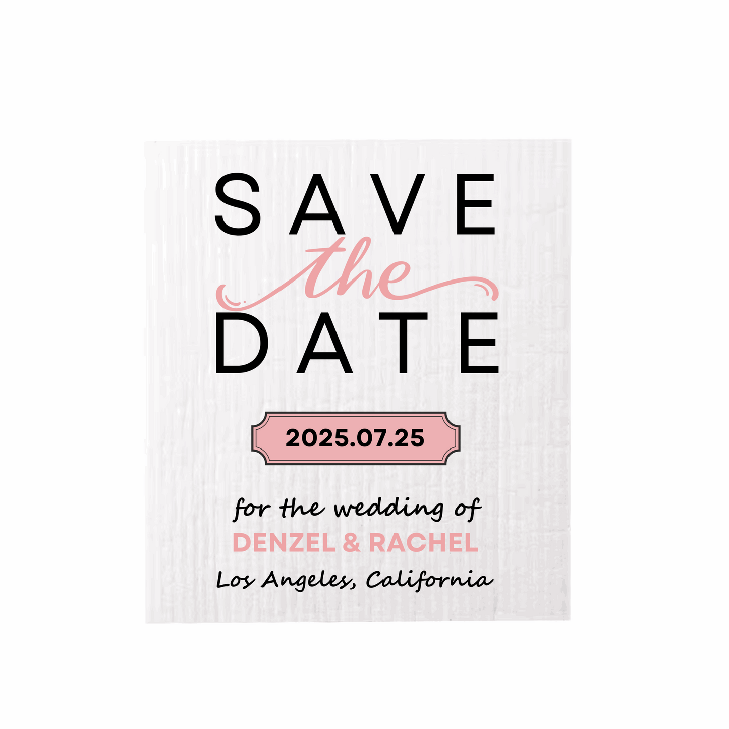 Save the Date Swedish Dishcloth | Terra's Vibe