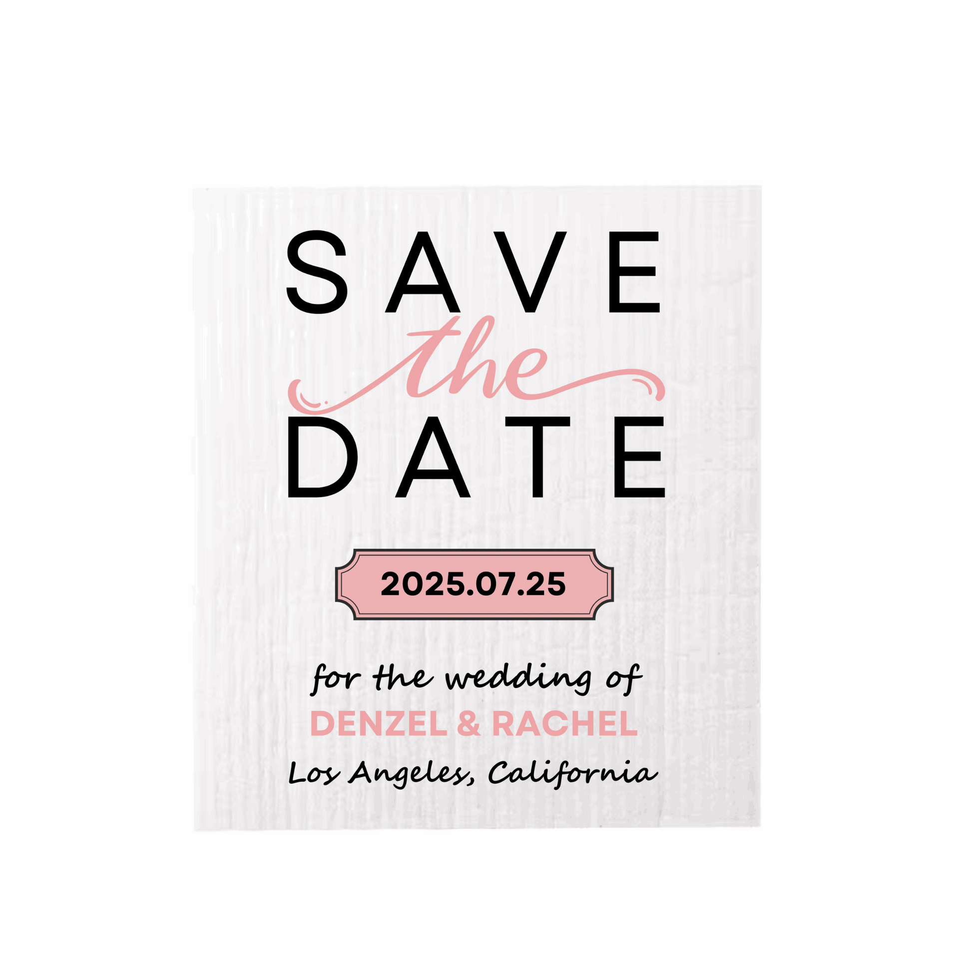 Save the Date Swedish Dishcloth | Terra's Vibe