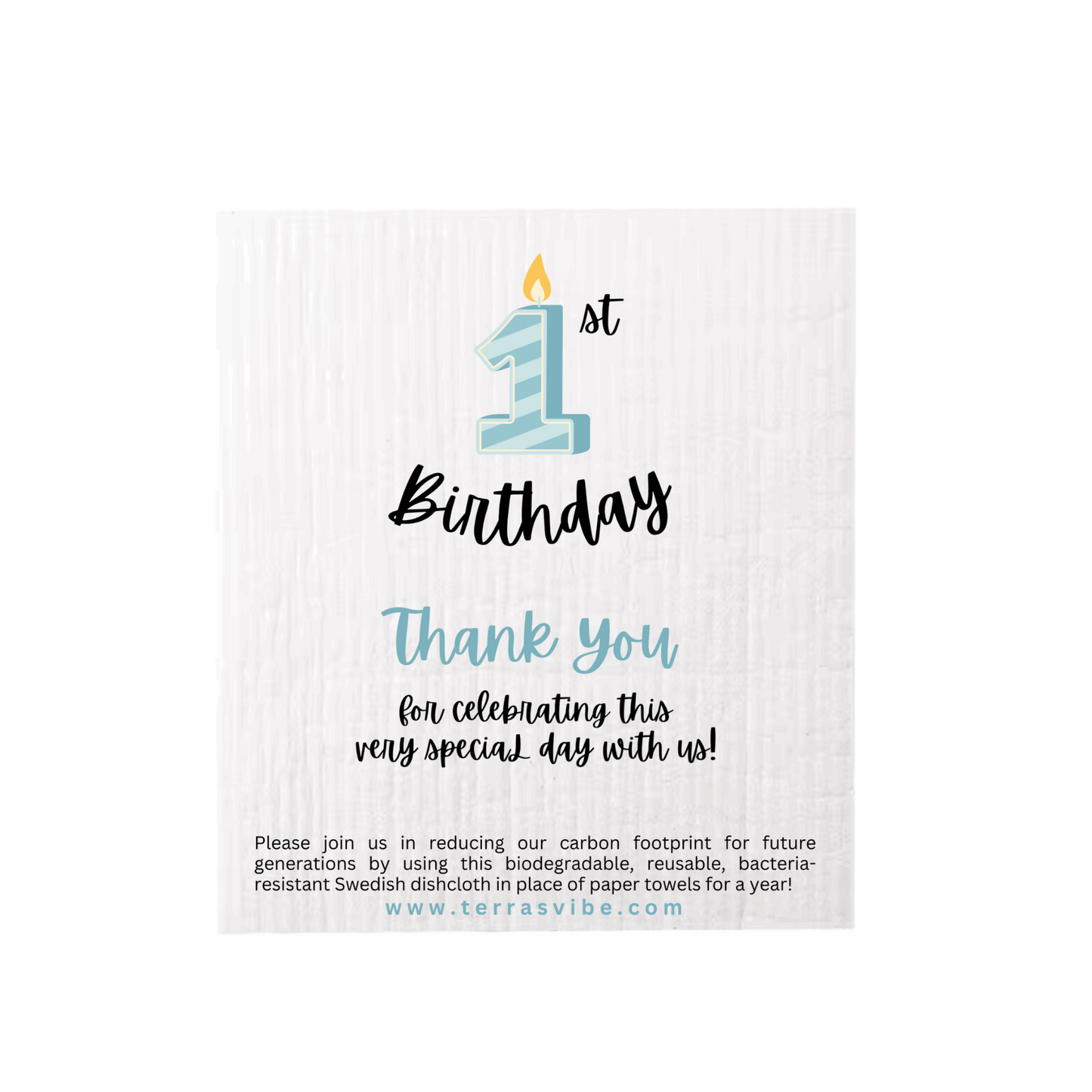 1st BIRTHDAY PARTY FAVOUR ~ [pink or blue]