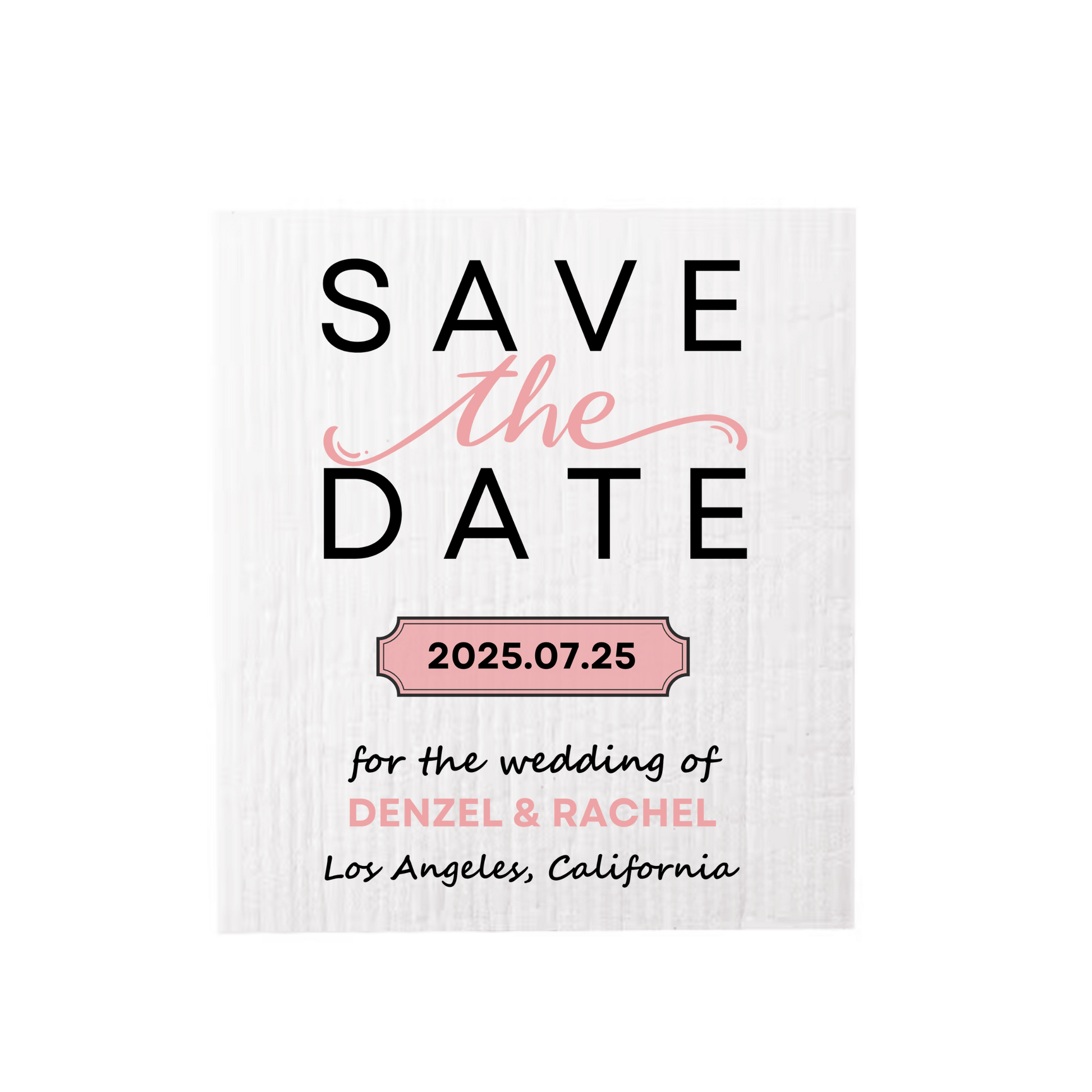 Save the Date Swedish Dishcloth | Terra's Vibe