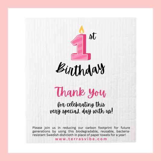 1st BIRTHDAY PARTY FAVOR ~ [pink or blue]