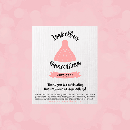 Eco-Friendly Swedish Dishcloth | Quinceanera | Terra's Vibe
