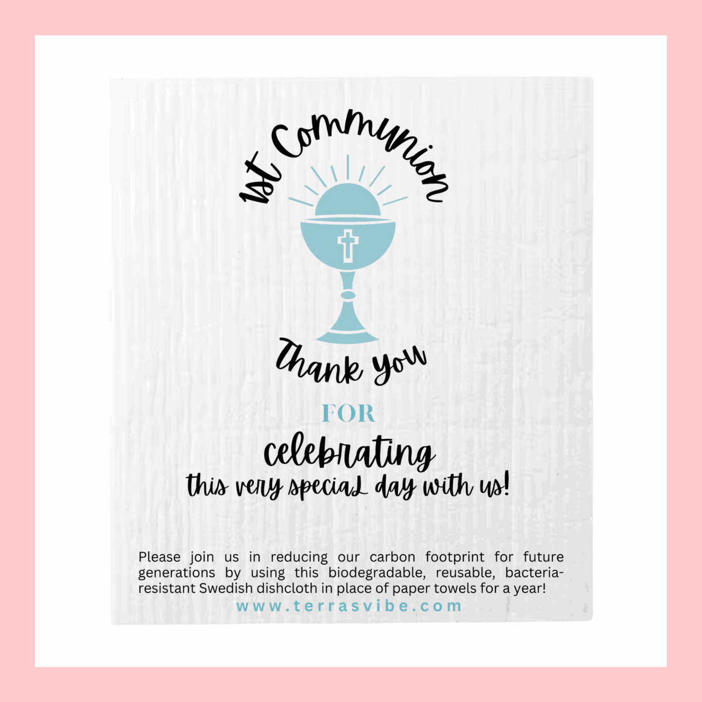1st COMMUNION FAVOUR ~ [pink or blue]