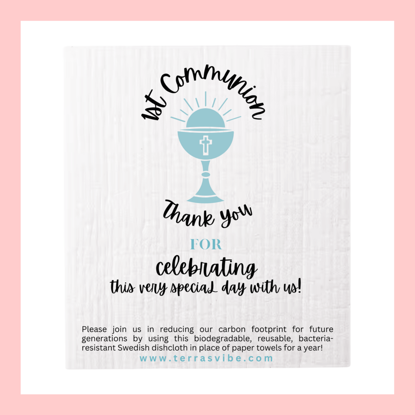 1st COMMUNION FAVOR ~ [pink or blue]