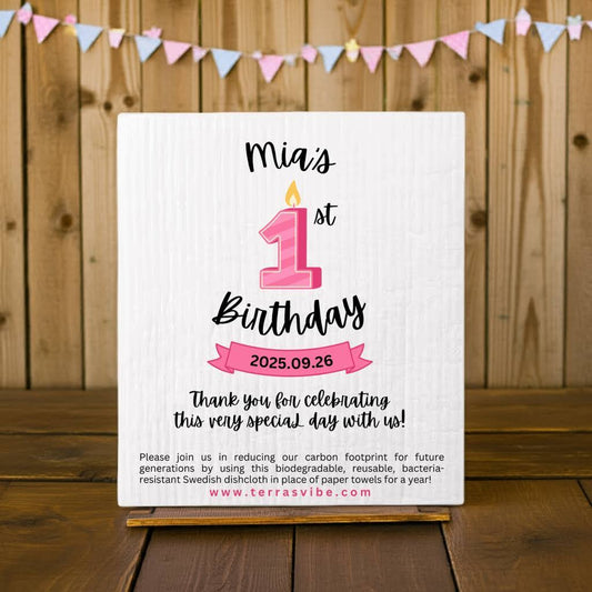 1st BIRTHDAY PARTY  ~ PERSONALIZED ~ [pink or blue]