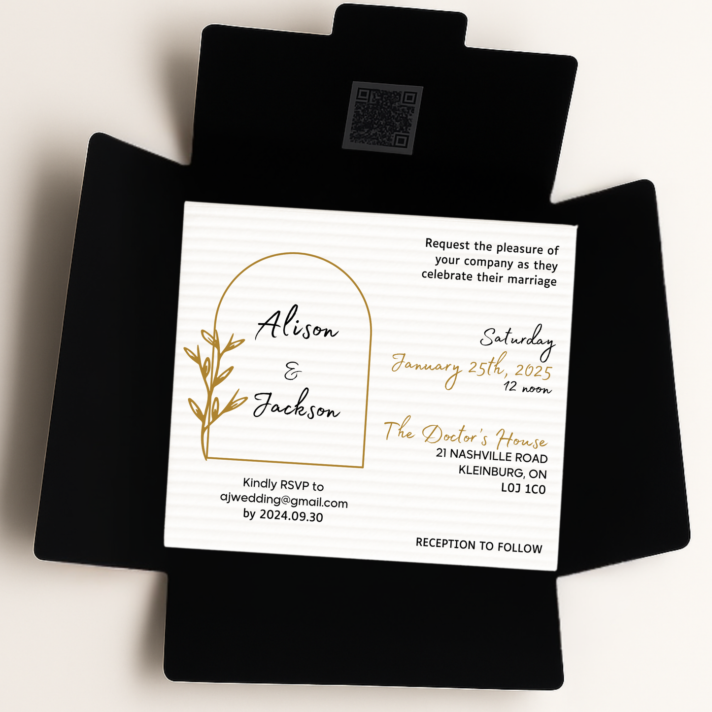 25 WEDDING INVITATIONS - any color