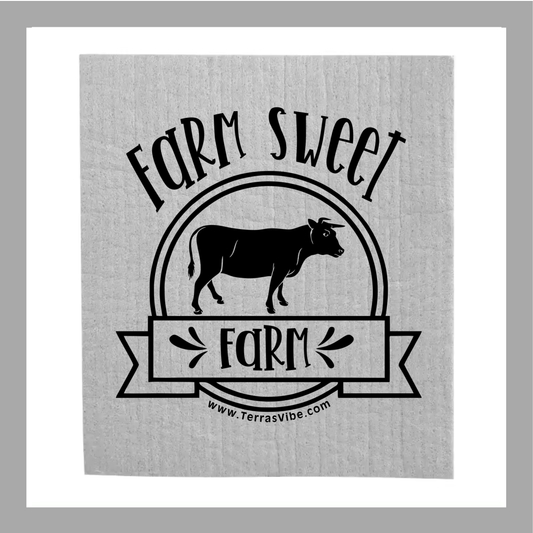 FARM SWEET FARM - Swedish Cloth