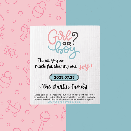 Gender Reveal Favors | Personalized Gender Reveal | Terra's Vibe