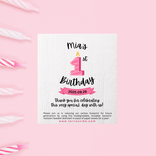 1st BIRTHDAY PARTY  ~ PERSONALIZED ~ [pink or blue]
