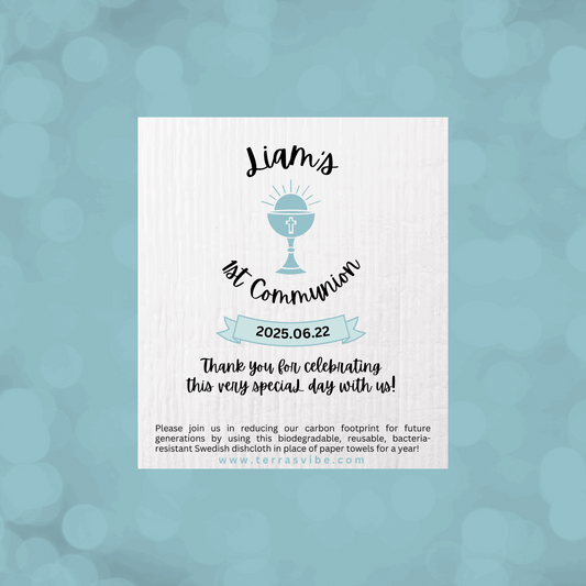 1st COMMUNION FAVOUR ~ PERSONALIZED ~ [pink or blue]