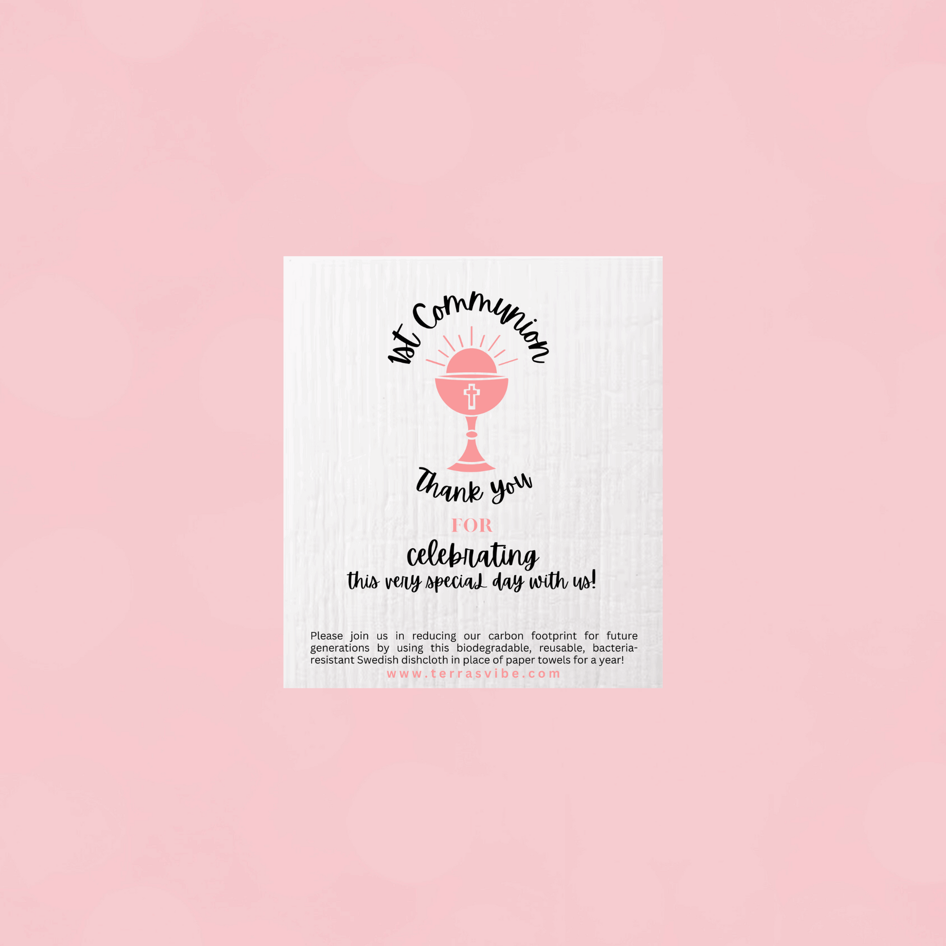 1st COMMUNION FAVOUR ~ [pink or blue]