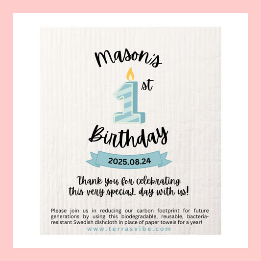 1st BIRTHDAY PARTY  ~ PERSONALIZED ~ [pink or blue]