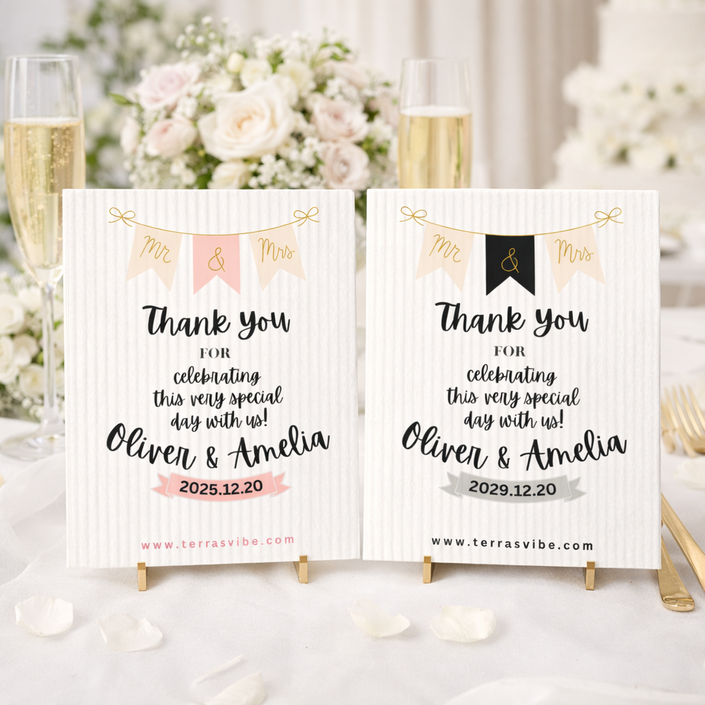 WEDDING GUEST FAVOR - pink or black