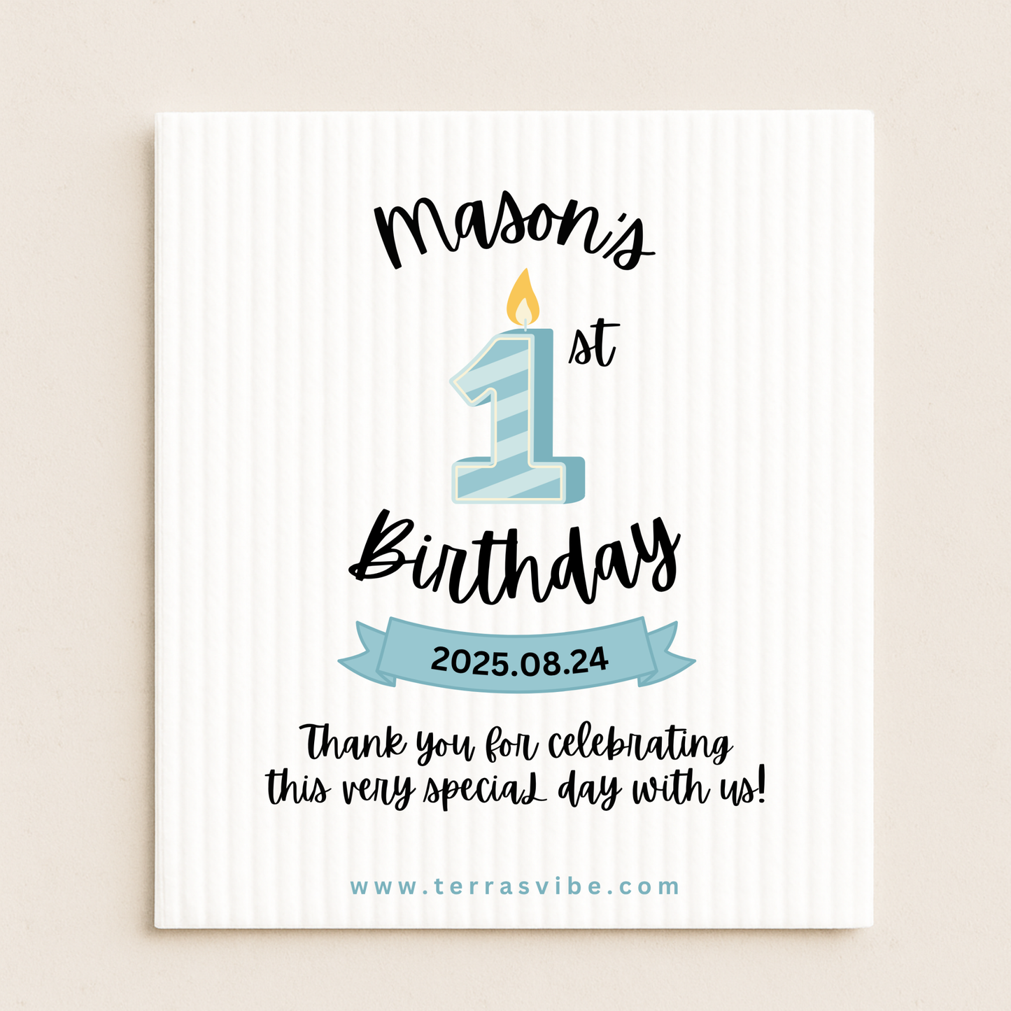 25 x Custom 1st BIRTHDAY PARTY -  any color
