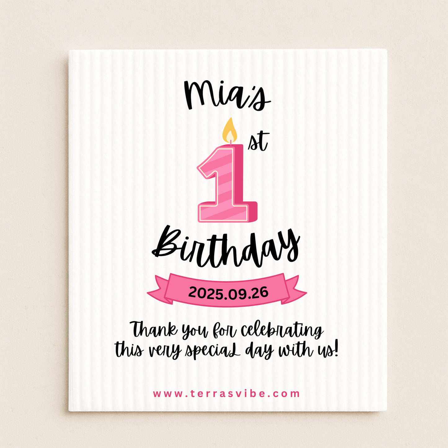25 x Custom 1st BIRTHDAY PARTY -  any color