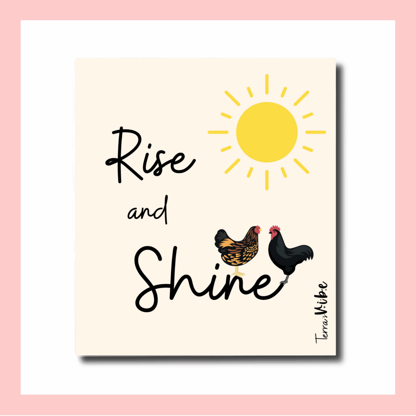 RISE & SHINE CHICKENS ~ Swedish Dishcloth Set of 5