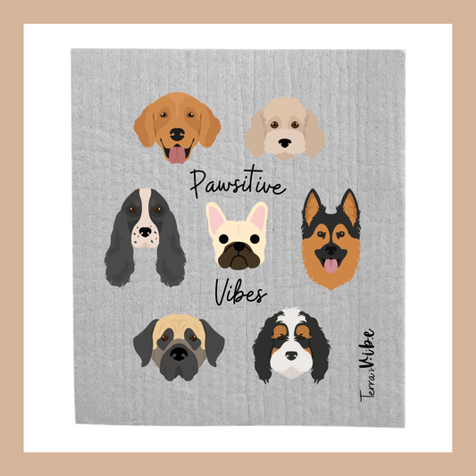 PAWSITIVE VIBES ~ Swedish Cloth