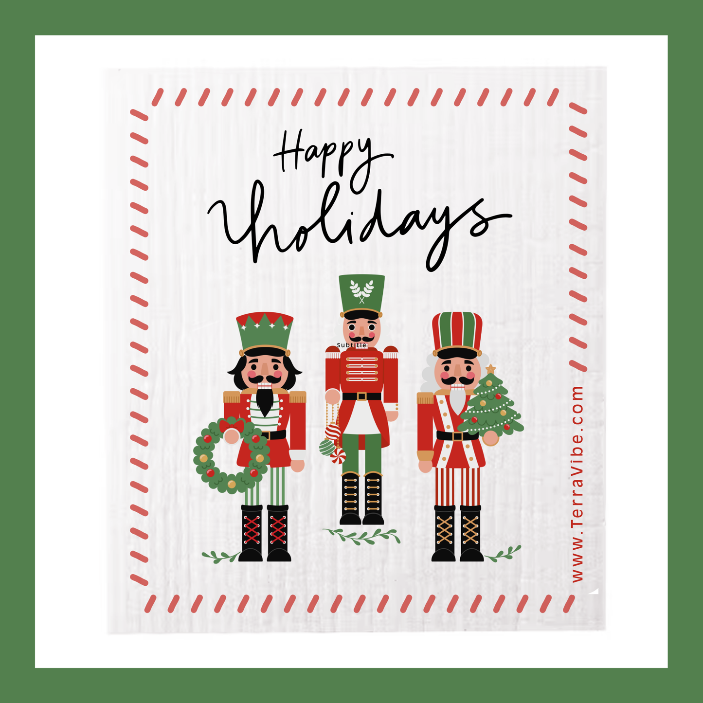 HOLIDAY NUTCRACKER - Swedish Cloth