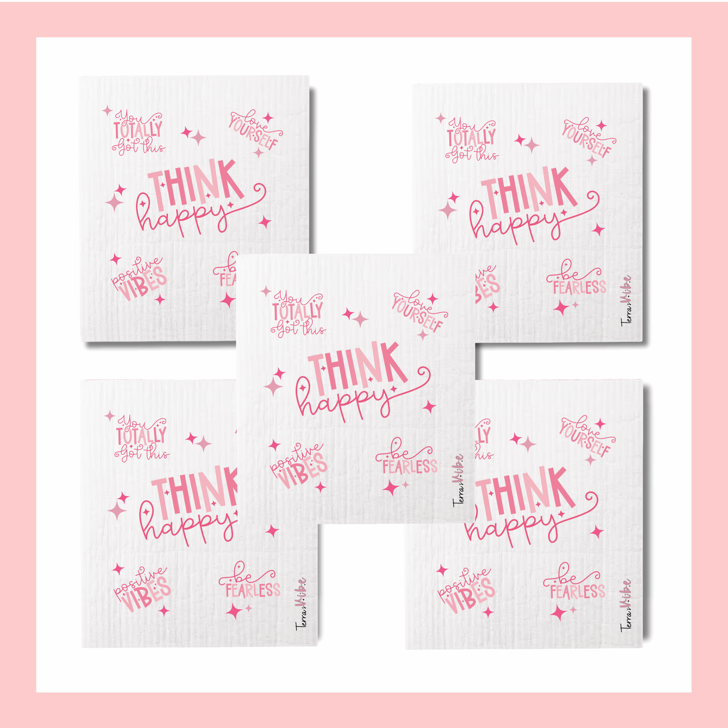 2 x THINK HAPPY
