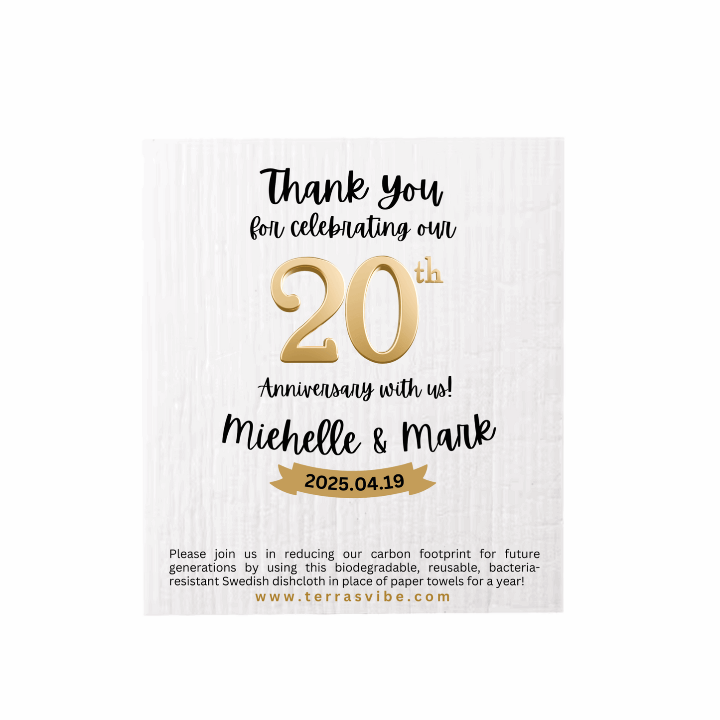 ANNIVERSARY PARTY FAVOUR ~ PERSONALIZED