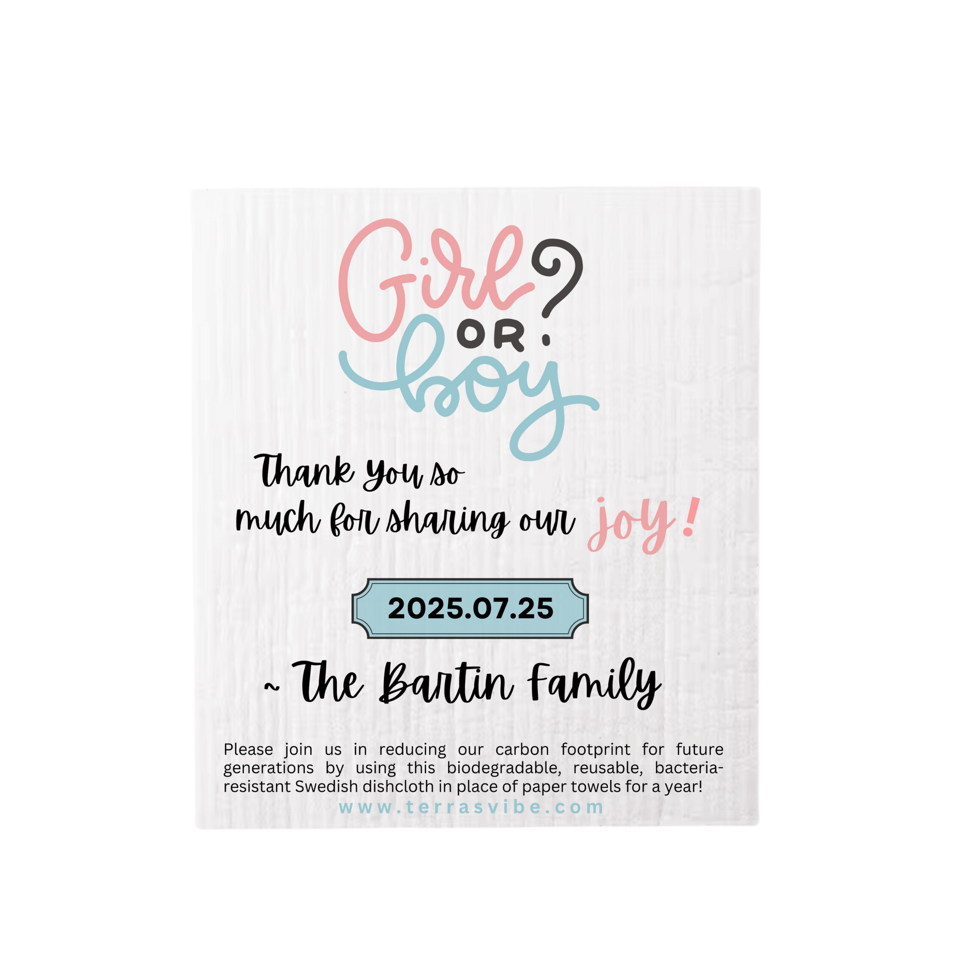 Gender Reveal Favors | Personalized Gender Reveal | Terra's Vibe