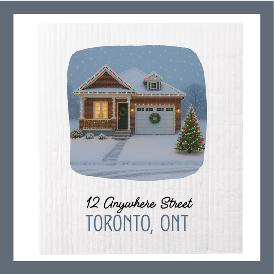 Print Your HOUSE or COTTAGE PHOTO on Swedish Cloths