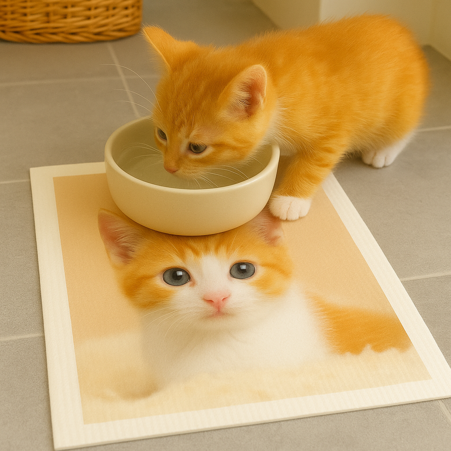 Print Your CAT PHOTO on Swedish Cloths
