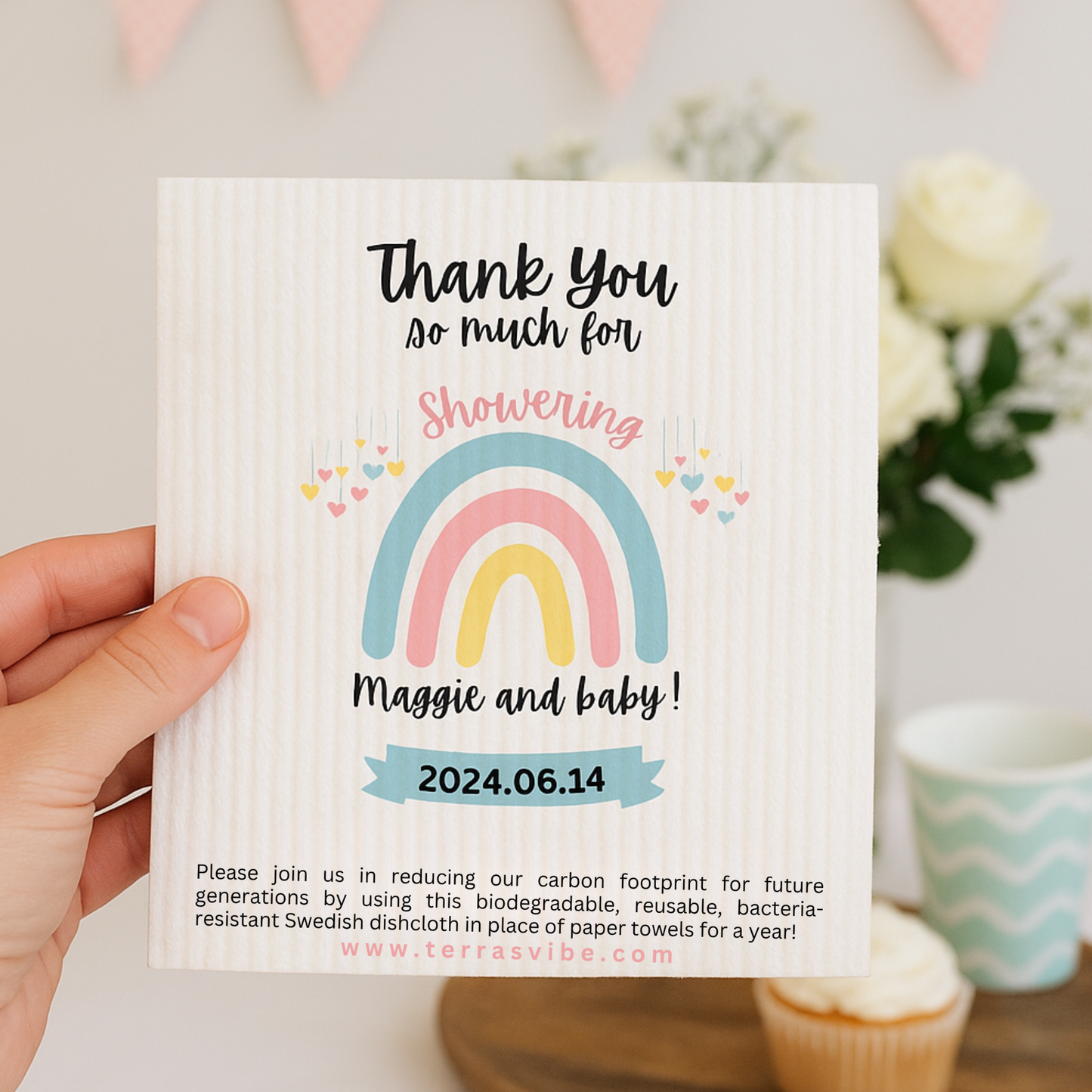 BABY SHOWER  FAVOR ~ PERSONALIZED