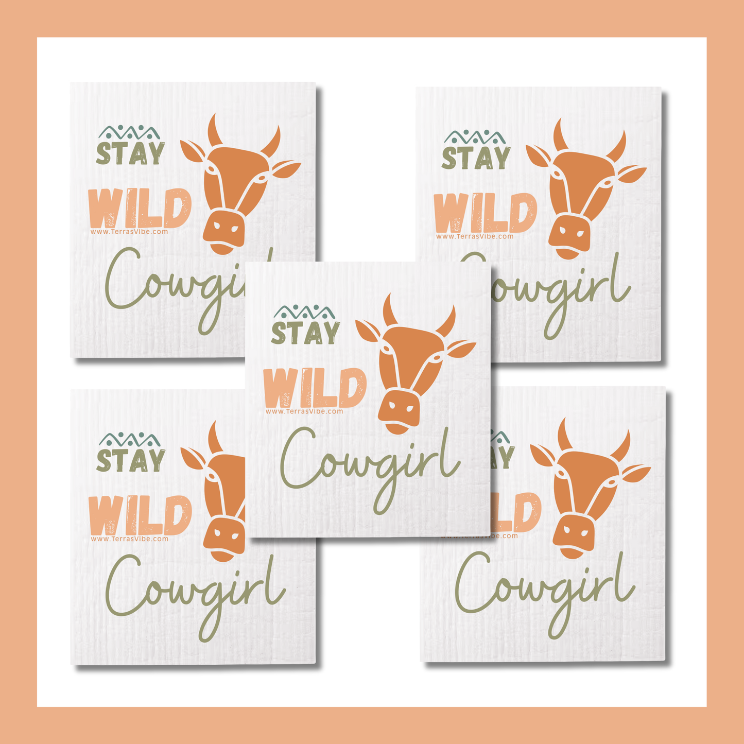 2 x STAY WILD COWGIRL