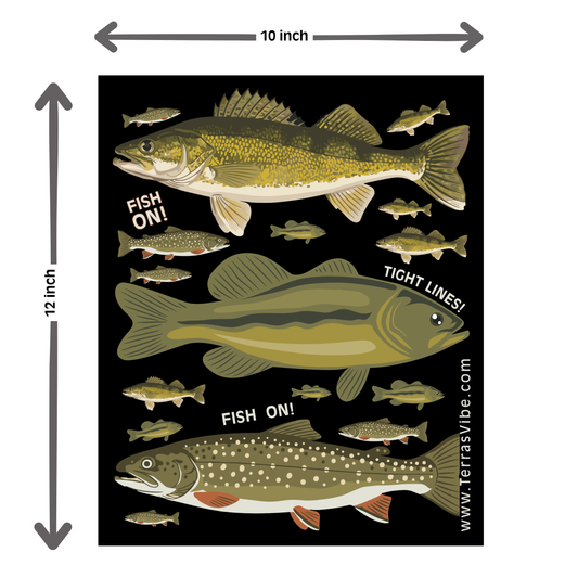 XL ANGLER ~ Swedish Cloth 10"x12"