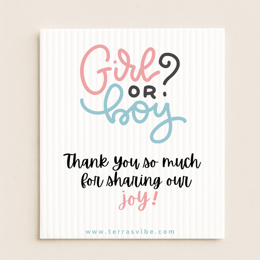 GENDER REVEAL PARTY FAVOR