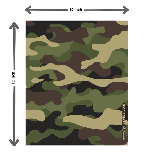 XL CAMOUFLAGE ~ Swedish Cloth 10"x12"