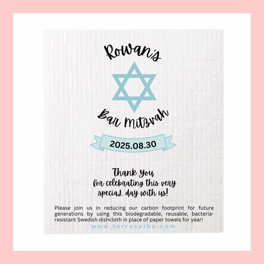 BAT or BAR MITZVAH FAVOUR ~ [pink or blue]