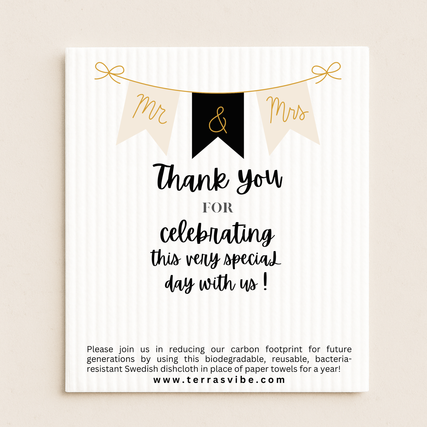 WEDDING GUEST FAVOR - pink or black