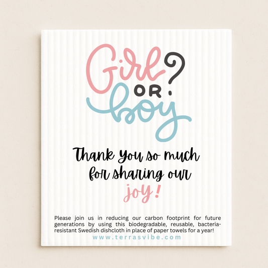 GENDER REVEAL PARTY FAVOR