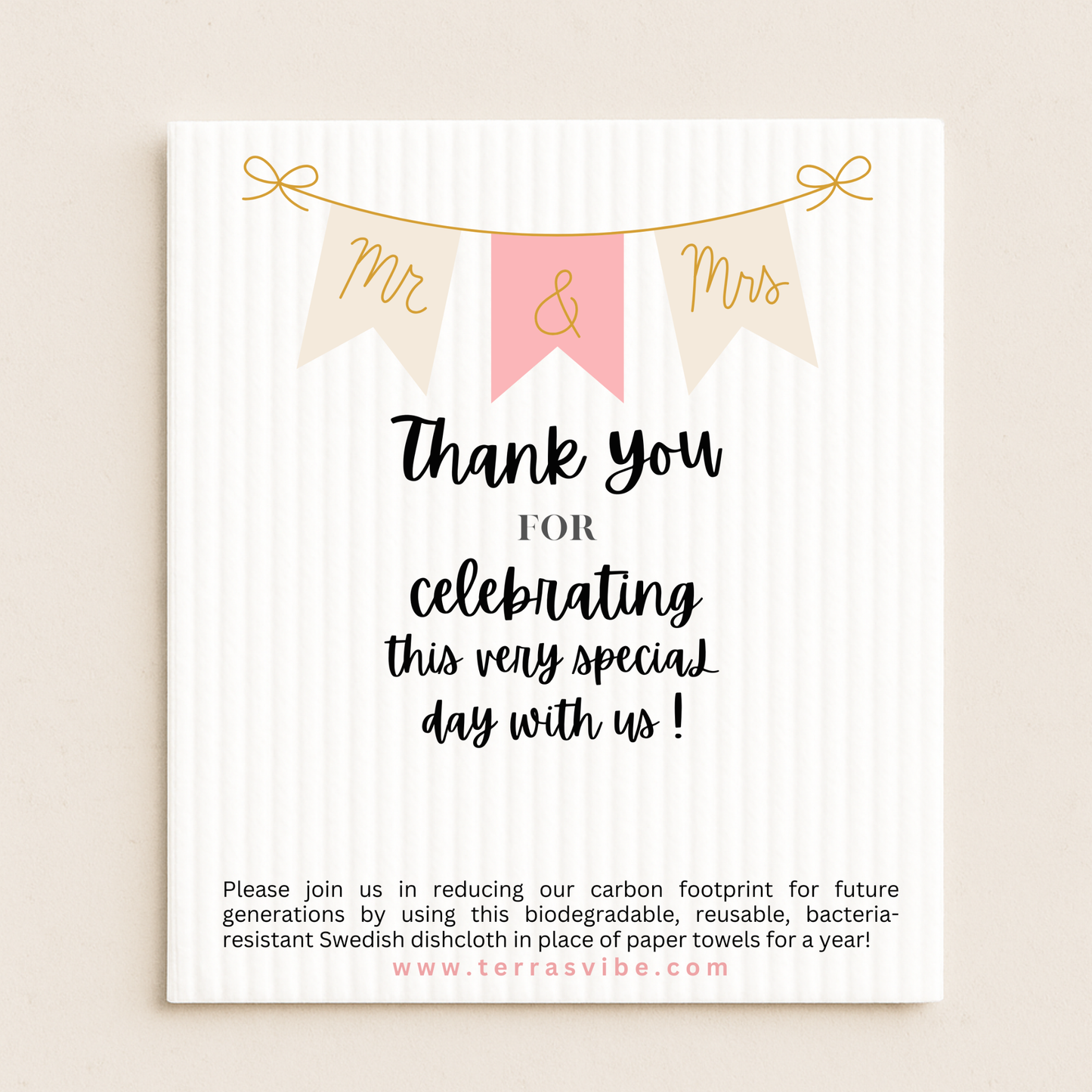WEDDING GUEST FAVOR - pink or black