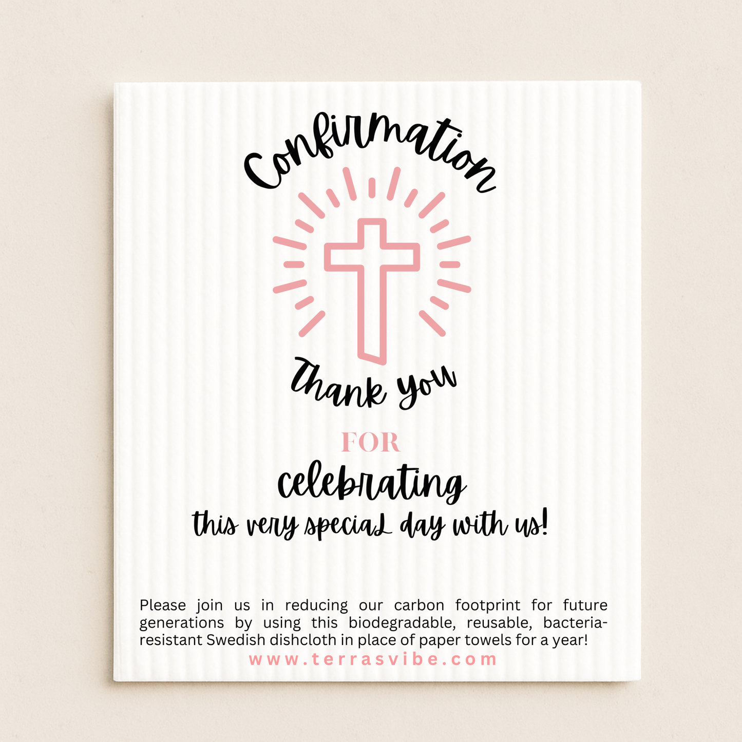 CONFIRMATION FAVOR - pink or blue