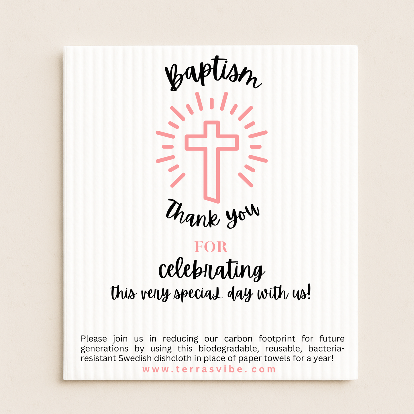 BAPTISM FAVOR - pink or blue